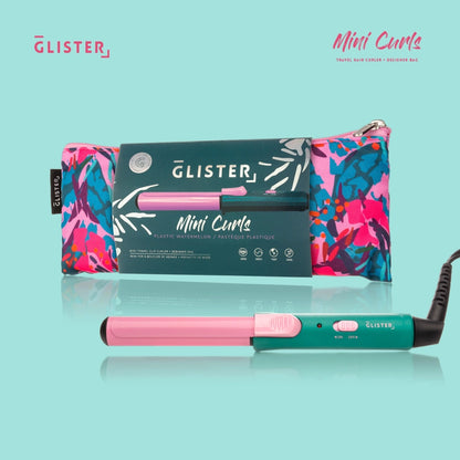 Glister Mini Curls Travel Curler + Designer Pouch
