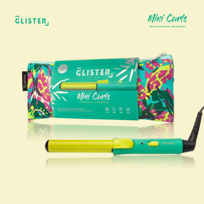 Glister Mini Curls Travel Curler + Designer Pouch