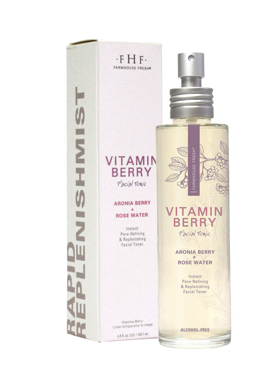 Farmhouse Fresh Vitamin Berry Facial Tonic - Instant Pore-Refining & Replenishing Facial Toner